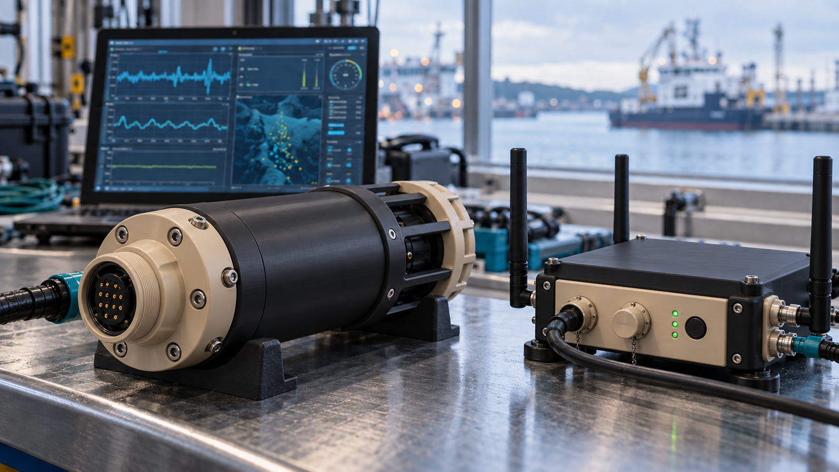 Magnetic underwater communications link